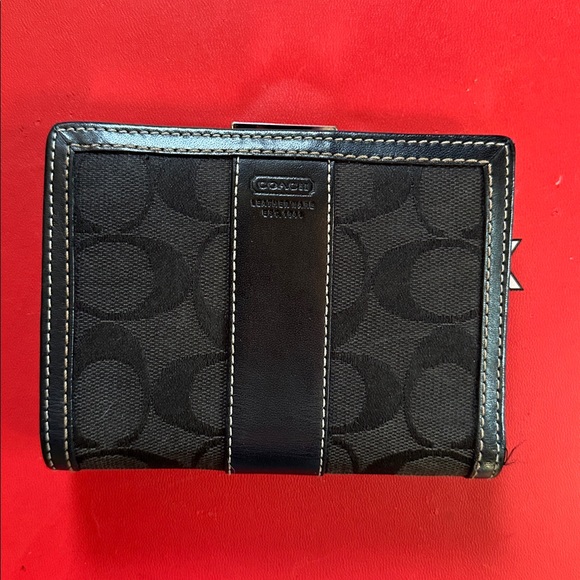 Coach Handbags - Coach Midnight Leather Bi-Fold Wallet